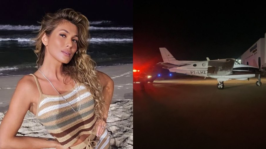 Avião que deu pane e estava Lívia Andrade precisou queimar combustível por cerca de 40 minutos antes do&nbsp;pouso