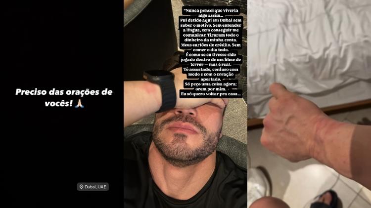 Ex-Fazenda Lucas Viana diz que está preso em Dubai  e faz relato: “Nunca pensei que viveria algo&nbsp;assim”