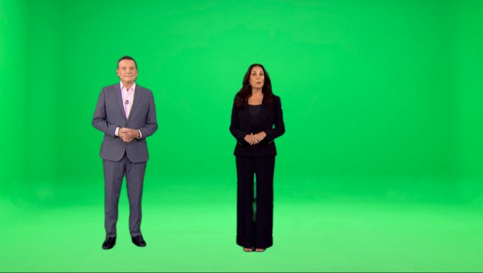 Você Sabia que o cenário do #DomingoEspetacular é feito pelo chroma&nbsp;key?