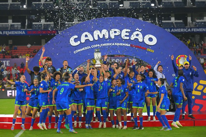 Seleção Brasileira vence a Colômbia e conquista a Copa América&nbsp;Feminina