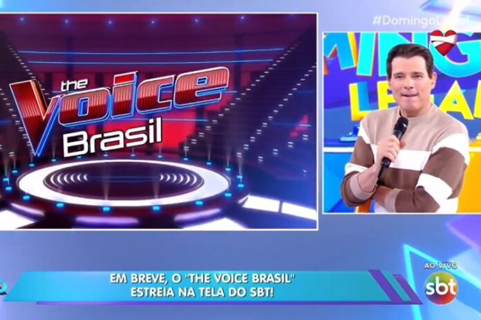 Celso Portiolli exibe primeiro teaser do “The Voice Brasil” no SBT com apresentação de Tiago Leifert.