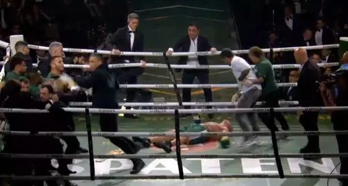 Veja momento em que membro da equipe de Popó atinge Wanderlei durante briga&nbsp;generalizada