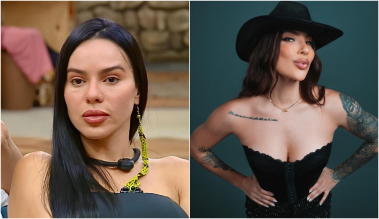 Tàmires foi quem jogou primeiro bebida em Martina, que revidou durante festa em #AFazenda17