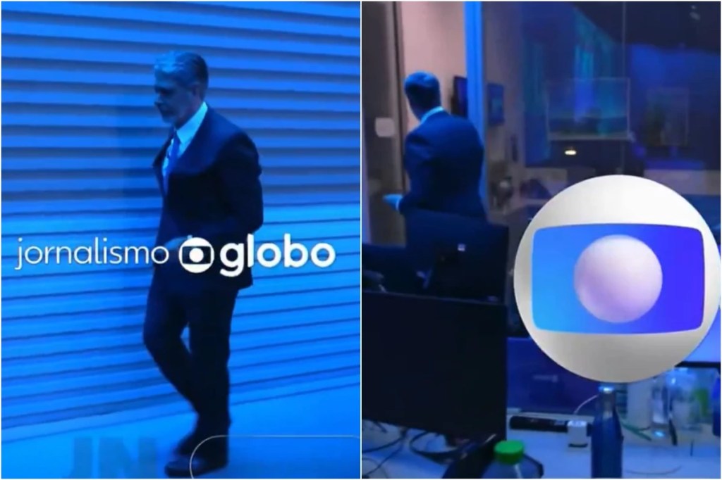 JN finalizou com uma câmera seguindo os últimos passos de William Bonner na&nbsp;redação