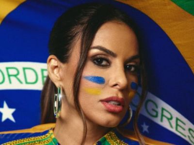 Alinne Rosa aparece com cores do Brasil e declara: “Não quero que me confundam. Eu não sou bolsonara”