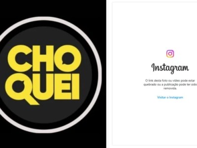 Página “Choquei” é removida do Instagram e dono explica&nbsp;motivo