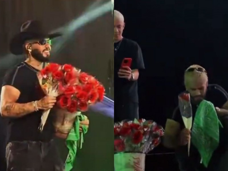 Zé Felipe surpreende ao dedicar flores para as exs, Virginia e Ana Castela durante&nbsp;show