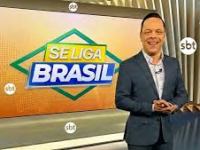 Thiago Gardinali, do “Se Liga, Brasil” brinca de Morto Vivo ao vivo durante&nbsp;jornal
