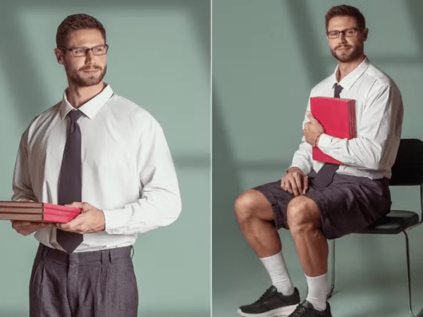 Jonas Sulzbach surfa no sucesso do apelido de “quinta série” e se veste de estudante em ensaio&nbsp;fotográfico