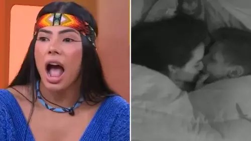 Marciele assiste o beijo entre Jordana e Jonas e se choca: “Eu tô&nbsp;passada”