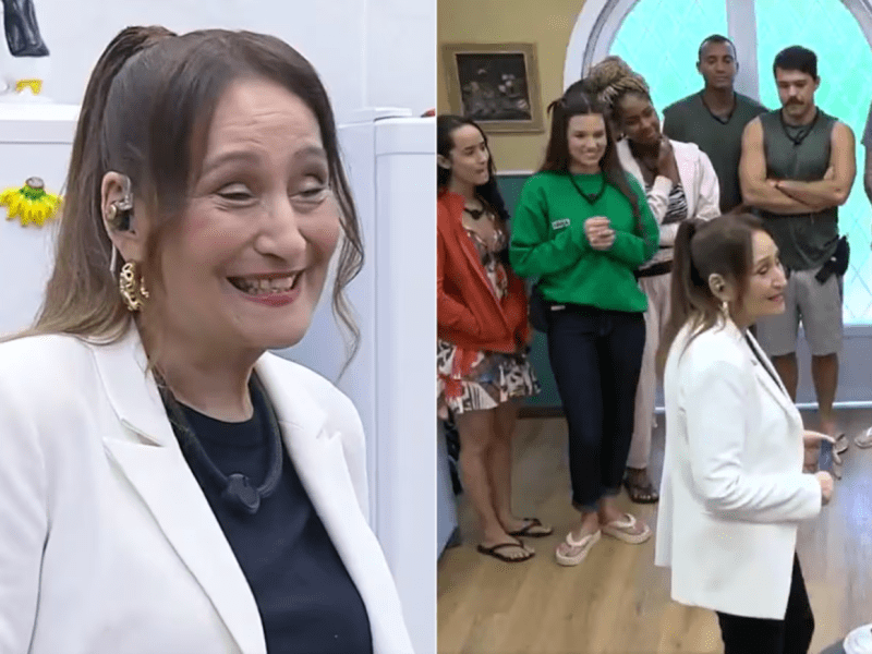 Veja a entrada de Sonia Abrão na&nbsp;#ACasadoPatrão