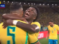 Casemiro marca o segundo gol do Brasil e entra na trend “six seven” com Vini Jr. | 2 BRA X 1&nbsp;PAN