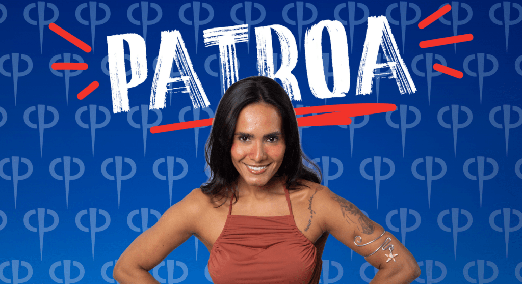 Morena, a Patroa da semana, na #CasaDoPatrão, queria que alguém no vivo  colocasse o cordão de Patroa e não teve pedido aceito pelo&nbsp;Hassum