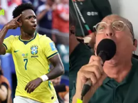 Galvão Bueno alcança marca histórica e narra o 100º gol do Brasil em&nbsp;Copas